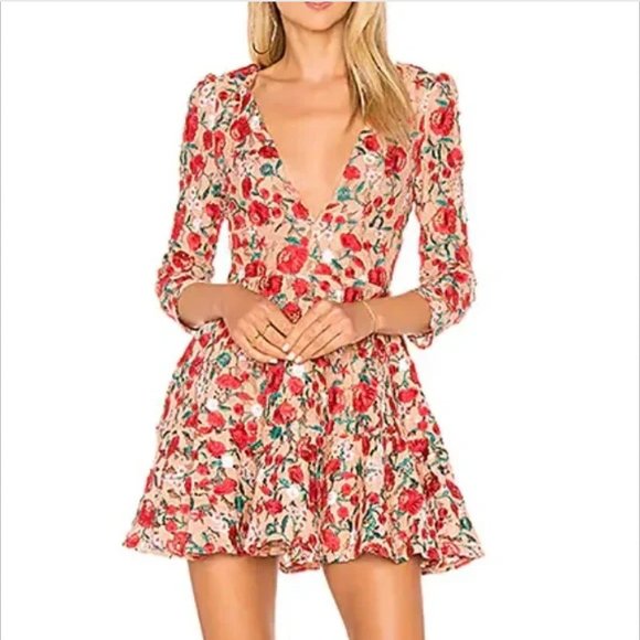 Lovers and Friends VIRA DRESS floral XXS - Picture 2 of 11